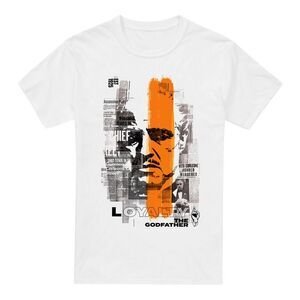 The Godfather Mens Don Vito Corleone Newspaper Strip T-Shirt / White
